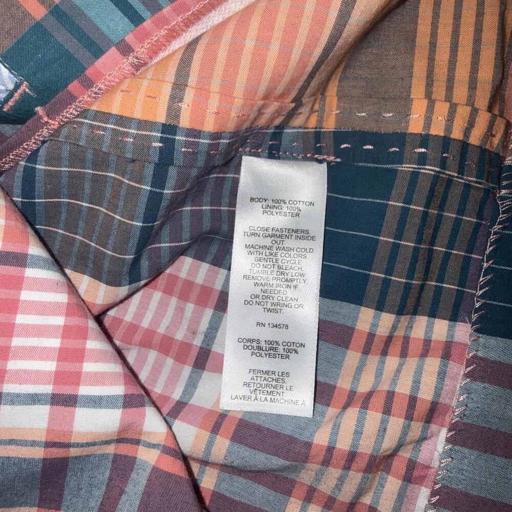 Vineyard Vines Multicolor Plaid Blazer Jacket boys Madras Blazer size 18 - Picture 8 of 9